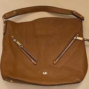 Michael Kors Tan Leather Hobo Bag